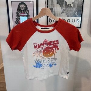 Body glove surf baby tee cropped shirt